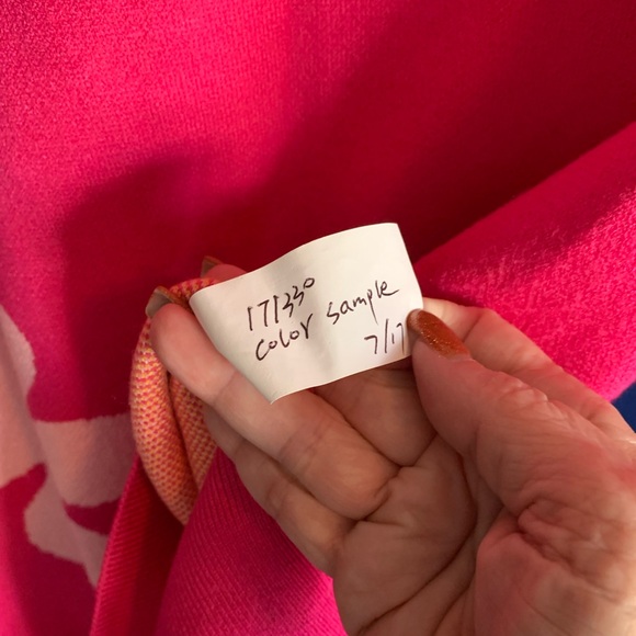 Pink Flower Sweater from First Love *Color Sample* - Picture 3 of 9